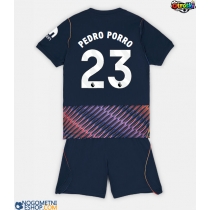 Otroški Nogometni dresi Tottenham Hotspur Pedro Porro #23 Gostujoči 2026-27 Kratek Rokav (+ Kratke hlače)